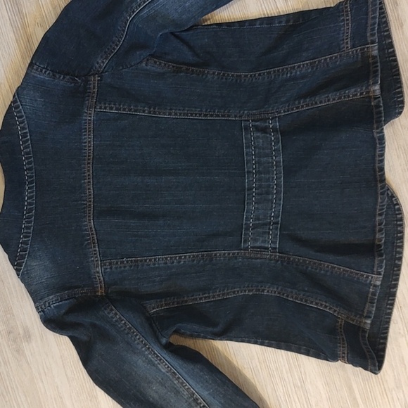 VENEZIA Denim Jacket with Decorative Pockets 3/4" Sleeves. Size 14/16 - Picture 7 of 9